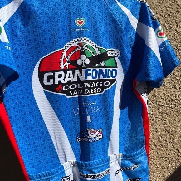 Women's Cuore Italiano Jersey Shirt Multicolor XL Visible Pocket 1/4 Zip 2011 - Picture 15 of 15